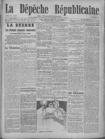 06/06/1918 - La Dépêche républicaine de Franche-Comté [Texte imprimé]