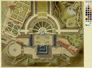Plan général du palais du prince-évêque de Bâle à Porrentruy / Pierre-Adrien Pâris , [S.l.] : [P.-A. Pâris], [1700-1800]