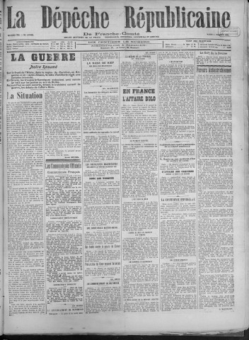 05/02/1918 - La Dépêche républicaine de Franche-Comté [Texte imprimé]