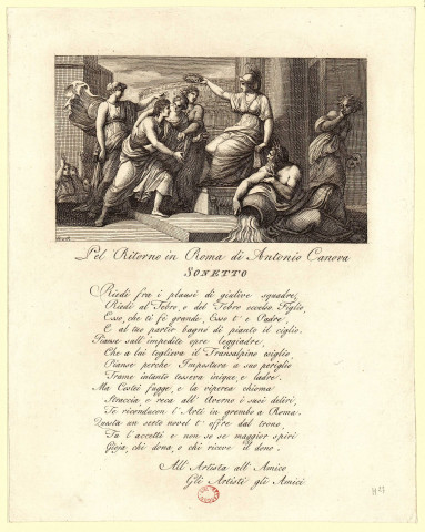 Retour à Rome d'Antonio Canova [image fixe] / C. et P. , 1757/1822