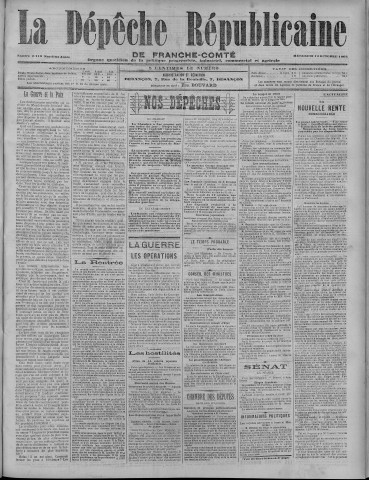 19/10/1904 - La Dépêche républicaine de Franche-Comté [Texte imprimé]