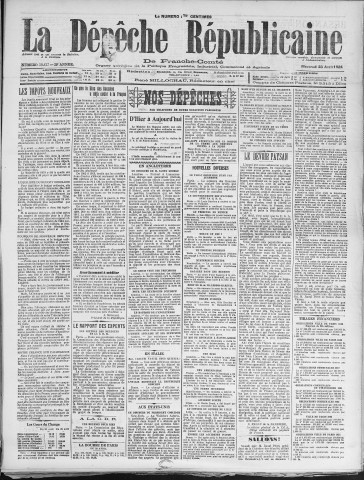 23/04/1924 - La Dépêche républicaine de Franche-Comté [Texte imprimé]
