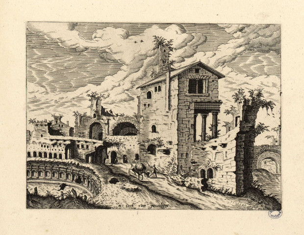 Différentes vues des ruines du Palais Maggiore "Palato maiori" à Rome [image fixe] / H. Cock ex. , 1550/1570