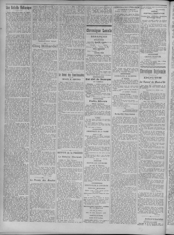 05/02/1913 - La Dépêche républicaine de Franche-Comté [Texte imprimé]