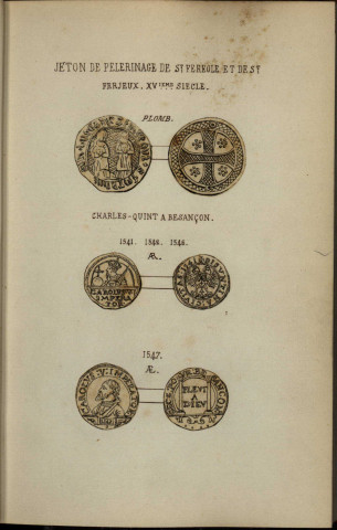 Jetons de Besançon, Dole, Salins et de la province ; [Suivi de] Jetons de la municipalité de Besançon