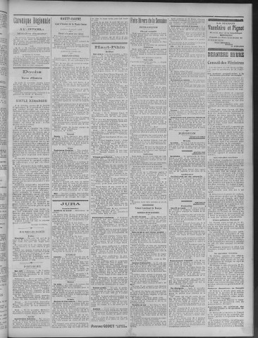 14/11/1909 - La Dépêche républicaine de Franche-Comté [Texte imprimé]