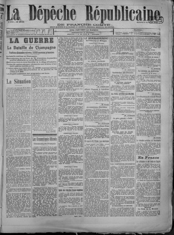 18/04/1917 - La Dépêche républicaine de Franche-Comté [Texte imprimé]