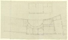Hôtels Tassin de Villiers et Tassin de Moncourt, à Orléans. Plan d'un étage / Pierre-Adrien Pâris , [S.l.] : [P.-A. Pâris], [1791]