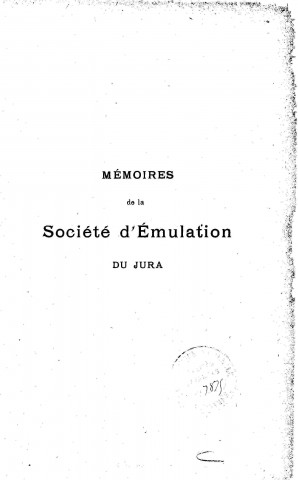 01/01/1920 - Mémoires de la Société d'émulation du Jura [Texte imprimé]