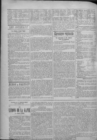 23/10/1890 - La Franche-Comté : journal politique de la région de l'Est