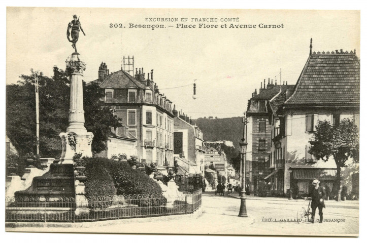 Besançon. - Place Flore et Avenue Carnot [image fixe] , Besançon : Edit. Gaillard-Prêtre, 1912-1920