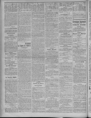 27/11/1907 - La Dépêche républicaine de Franche-Comté [Texte imprimé]