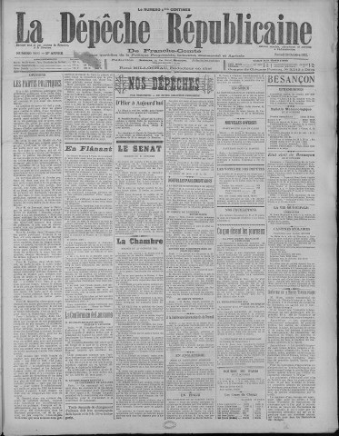28/10/1922 - La Dépêche républicaine de Franche-Comté [Texte imprimé]