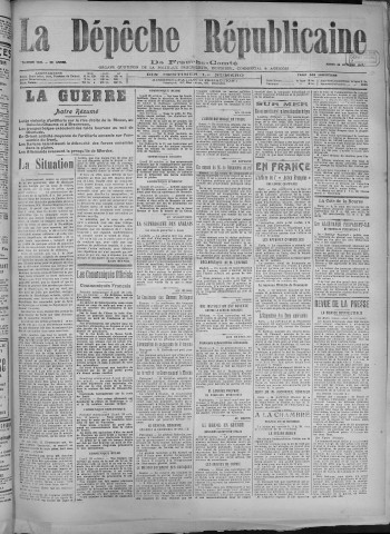 30/10/1917 - La Dépêche républicaine de Franche-Comté [Texte imprimé]