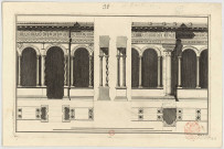 Cloître de Saint-Paul à Rome, détail [Image fixe] : élévation et colonnes / Piroli sc. 1783 , 1783