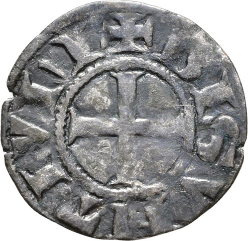 874.1.42 - pièce de monnaie ; denier estevenant