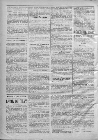 26/05/1888 - La Franche-Comté : journal politique de la région de l'Est