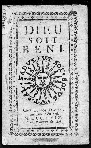 1769 - Dieu soit béni [Texte imprimé]