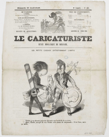 Les petits cadeaux entretiennent l'amitié [image fixe] / Théo-Edo  ; Quillenbois , Paris, 1850
