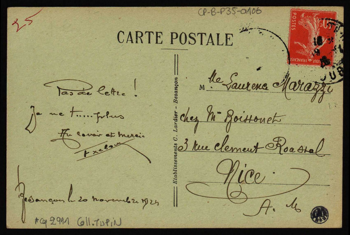 Besançon. - Cathédrale Saint Jean. Tombeau de Ferry Carondelet [image fixe] , Besançon : Etablissements C. Lardier - Besançon, 1904/1924