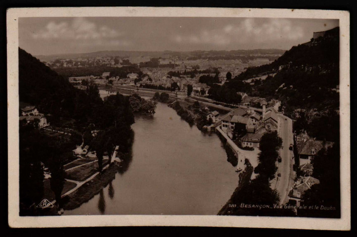 Besançon - Vue Générale et le Doubs [image fixe] , Strasbourg : "Real-Photo" C.A.P. Strasbourg, 1904/1938
