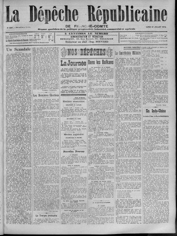 21/07/1913 - La Dépêche républicaine de Franche-Comté [Texte imprimé]