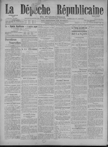 29/06/1920 - La Dépêche républicaine de Franche-Comté [Texte imprimé]
