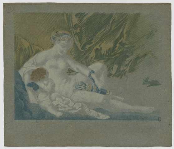 Vénus et l' amour [Image fixe] / F. Boucher fecit , 1700/1799