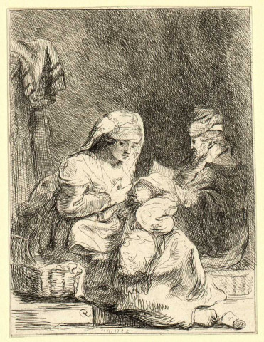 Sainte-Famille, par Rembrandt [Image fixe] / Denon 1783 , 1783
