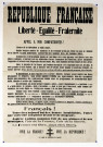 Appel à nos compatriotes du Comité de Libération de Luxeuil, affiche