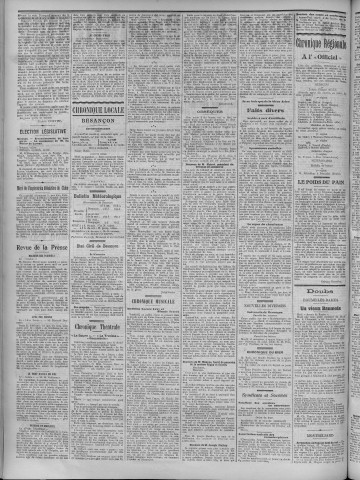 17/11/1908 - La Dépêche républicaine de Franche-Comté [Texte imprimé]