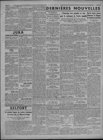 15/04/1939 - Le petit comtois [Texte imprimé] : journal républicain démocratique quotidien