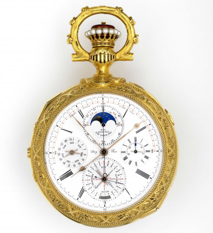 1957.1.1 - Montre à complications astronomiques dite "Leroy 01" ou "montre la plus compliquée du monde" conçue par les ateliers d'horlogerie Louis Leroy.