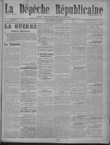 22/07/1916 - La Dépêche républicaine de Franche-Comté [Texte imprimé]