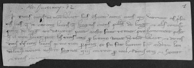 Ms Duvernoy 72 - Chartes diverses. (7 décembre 1263-26 avril 1396)