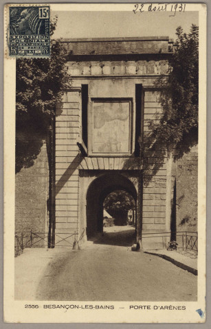 Besançon. - Porte d'Arène - [image fixe] , Strasbourg : Cartes " La Cigogne ", 17 rue de la Course, Strasbourg, 1904/1930