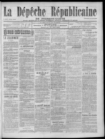23/06/1905 - La Dépêche républicaine de Franche-Comté [Texte imprimé]