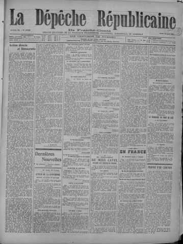 26/08/1919 - La Dépêche républicaine de Franche-Comté [Texte imprimé]