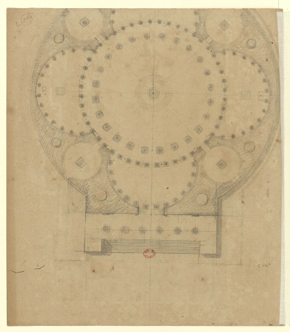 Plan de la fontaine Loliana [Dessin] / [Pierre-Adrien Pâris] , [S.l.] : [s.n.], [1750-1799]