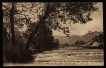 Besançon - Vue prise de la promenade Micaud - Le Barrage - Le Pont de Bregille et la Citadelle [image fixe] , Besançon : C. L., B, 1904/1930