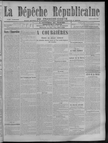 05/04/1906 - La Dépêche républicaine de Franche-Comté [Texte imprimé]