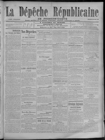 20/05/1906 - La Dépêche républicaine de Franche-Comté [Texte imprimé]