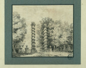 Vue de la villa Belvédère à Frascati (jardins) / Pierre-Adrien Pâris , [S.l.] : [P.-A. Pâris], [1700-1800]