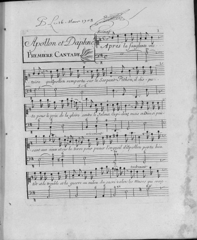 Cantades et ariettes françoises composées par Mr *** (Brunet de Moland)