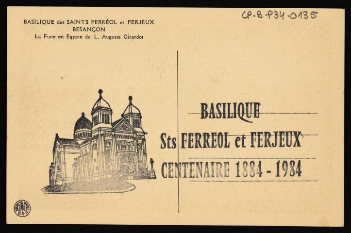Besançon. - Basilique des Saints Férréol et Ferjeux - La Fuite en Egypte de L. Auguste Girardot [image fixe] , Besançon, 1930/1984