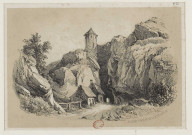 Ancienne porte de ville à Besançon [image fixe] / [signé] HVB , 1800/1899