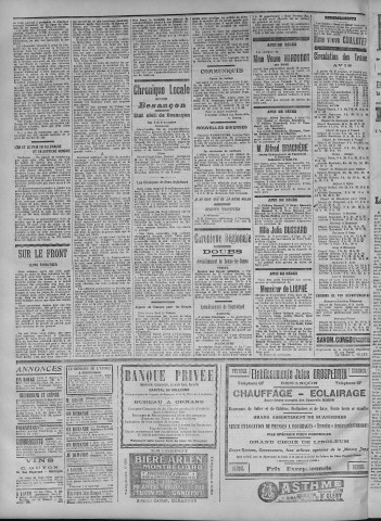 10/11/1914 - La Dépêche républicaine de Franche-Comté [Texte imprimé]