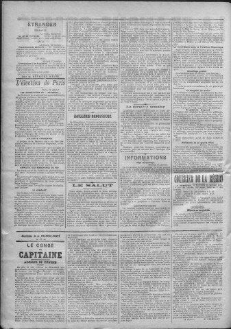 23/01/1889 - La Franche-Comté : journal politique de la région de l'Est