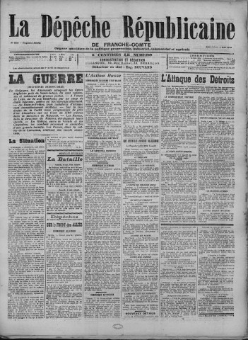 09/05/1915 - La Dépêche républicaine de Franche-Comté [Texte imprimé]