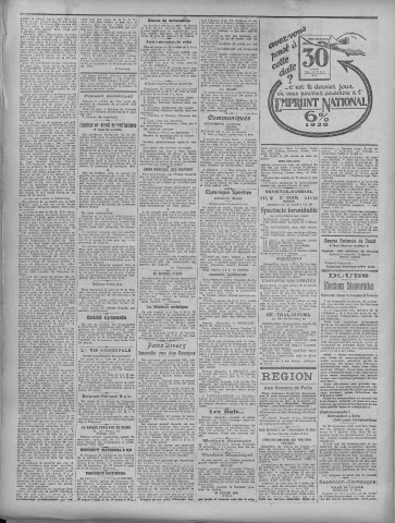 27/11/1920 - La Dépêche républicaine de Franche-Comté [Texte imprimé]